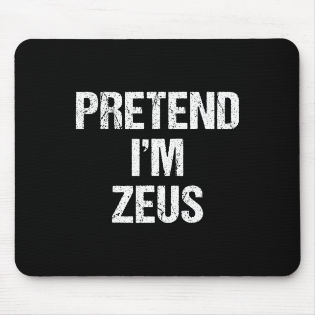 Mousepad Fingir que sou Zeus Costume Grego Festa de Dia das (Frente)