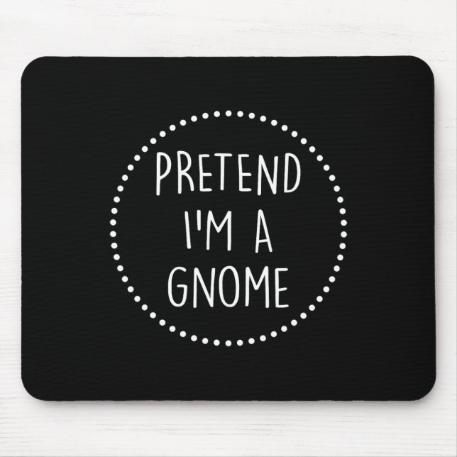 Mousepad Fingir Um Figurino Gnomo De Halloween (Frente)