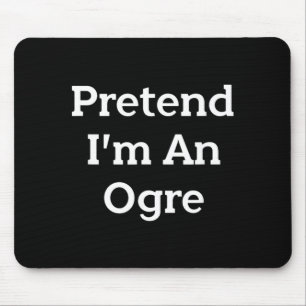 Mousepad Fingir uma Festa de Fantasia de Ogro Divertido Hal
