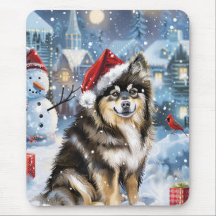 Mousepad Finnish Lapphund Paraíso de Inverno Alegria de Nat