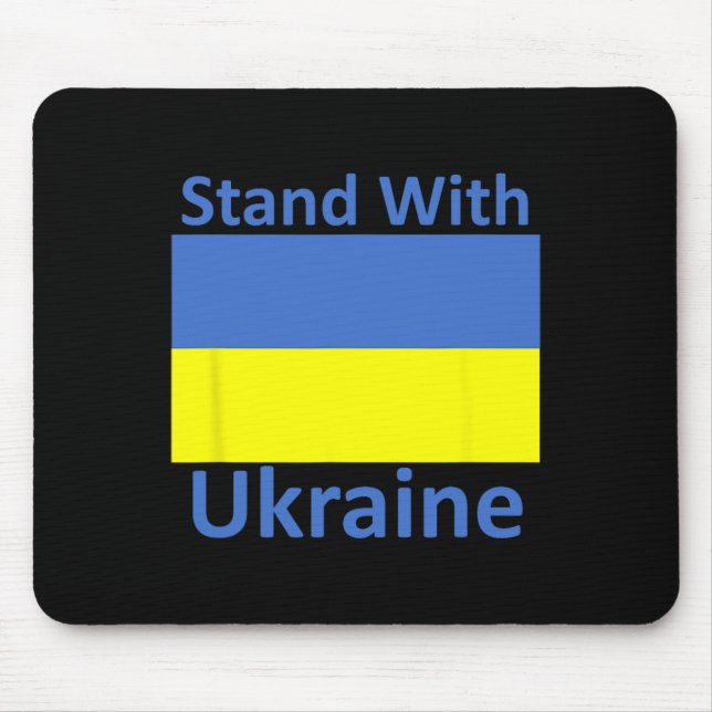 Mousepad Fique ao Lado da Ucrânia (Frente)