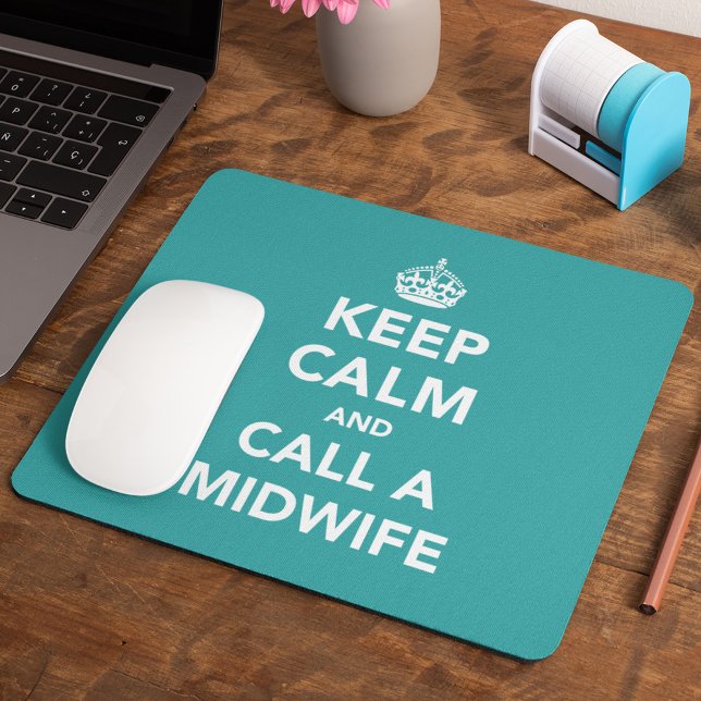 Mousepad Fique calmo e chame uma parteira (Criador carregado)