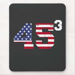 Mousepad Fique com 45 Pro Trump USA Flag 4 de 4 de julho