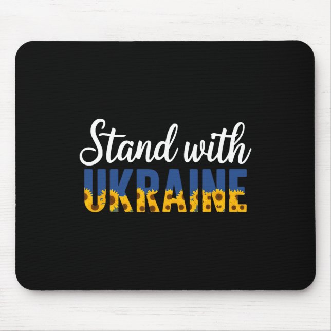 Mousepad Fique Com a Ucrânia Flor Ucraniana Girassol  (Frente)