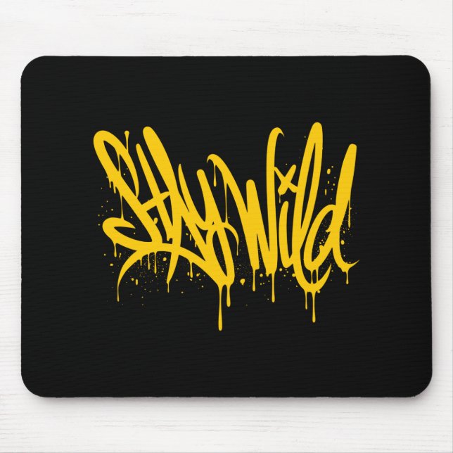 Mousepad Fique em grafite selvagem (Frente)
