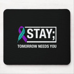 Mousepad Fique Fique Forte Prevenção Conscientização Apoio