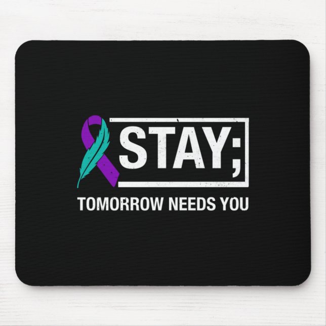 Mousepad Fique Fique Forte Prevenção Conscientização Apoio (Frente)