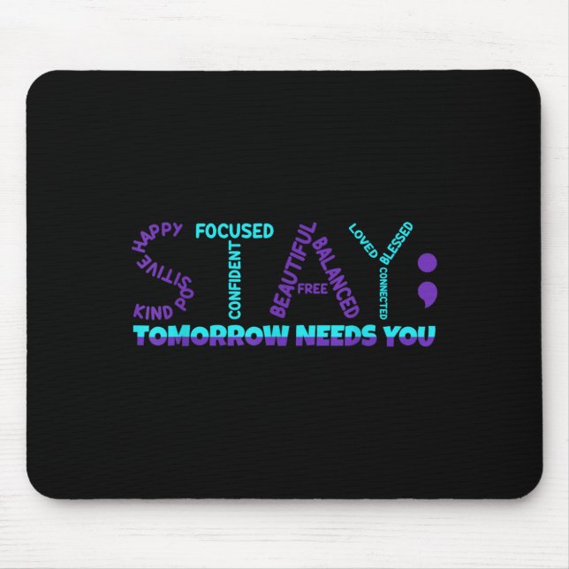 Mousepad Fique Fique Forte Semana de Prevenção e Conscienti (Frente)