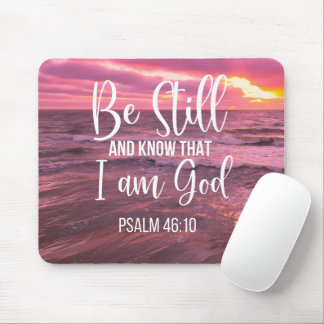 Mousepad Fique quieto e saiba que eu sou Deus