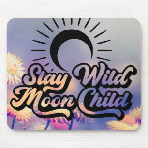 Mousepad Fique Selvagem Criança da Lua