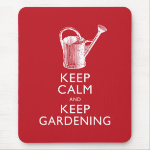 Mousepad Fique tranquilo e mantenha o jardineiro engraçado