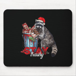 Mousepad Fique Trashy no Natal Raccoon Xmas Trash Panda Rac