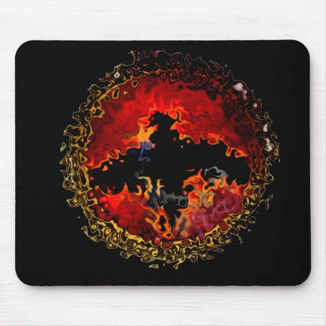 Mousepad Fire Bat Wild Animal (Frente)
