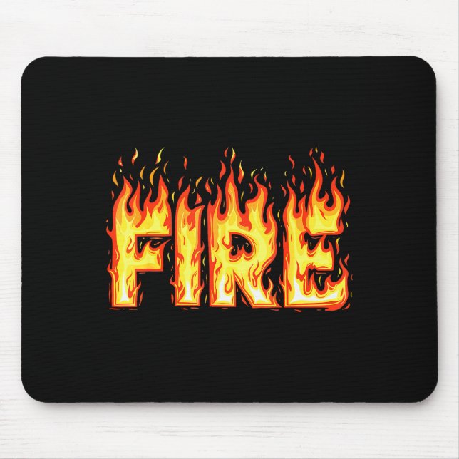 Mousepad Fire Flame Shirt Adult Kids Men Women Fire And Ice (Frente)