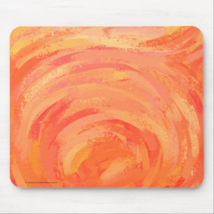 Mousepad Fire Lake Orange Swirl