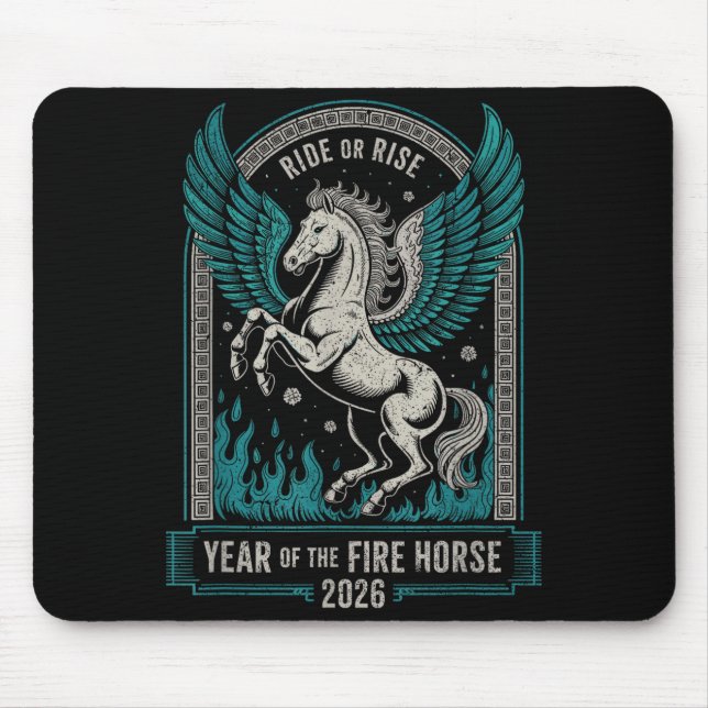Mousepad Fire Year Of The Horse – Chinese Zodiac New Year 2 (Frente)