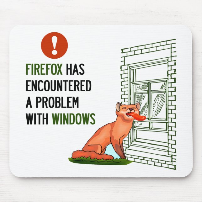 Mousepad Firefox encontrou um problema com janelas (Frente)