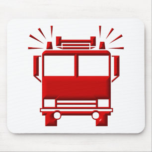Mousepad Firetruck vermelho