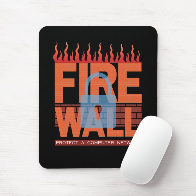 Mousepad Firewalls de Rede de Computadores em Gráficos (Com mouse)