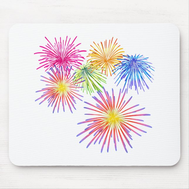 Mousepad Fireworks Big Party Celebração de Firecrackers (Frente)