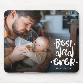 Mousepad First Father’s Day Custom Photo Gift Best Dad Ever