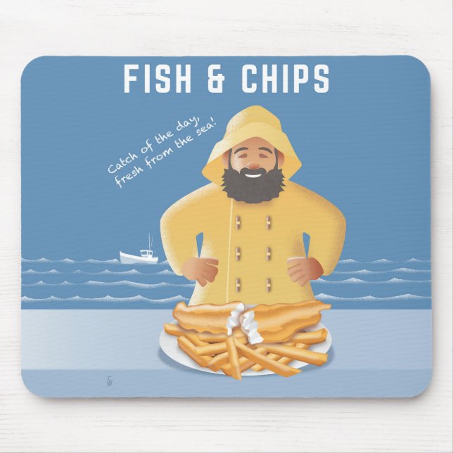 Mousepad Fish and Chips (Frente)