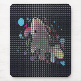 Mousepad Fish Behind Net Illustration
