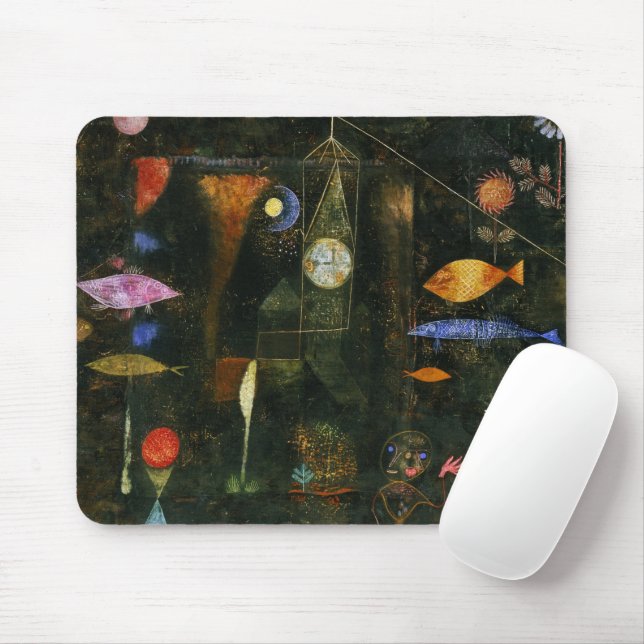 Mousepad Fish Magic, 1925 por Paul Klee (Com mouse)