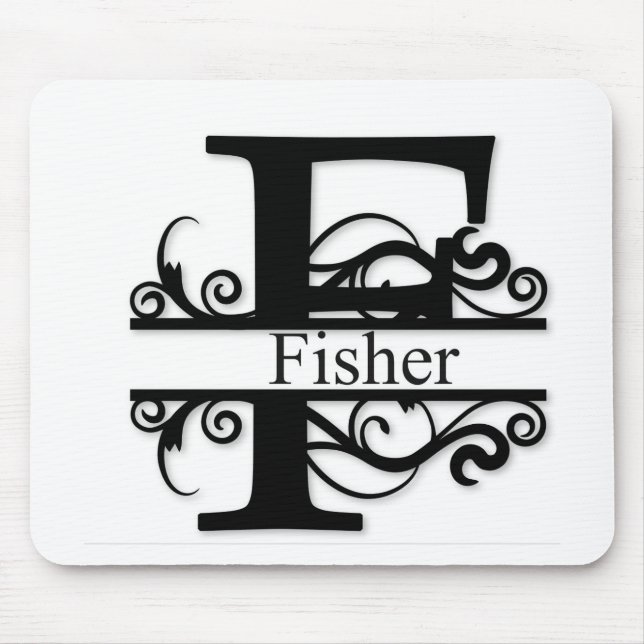 Mousepad Fisher Monograma (Frente)