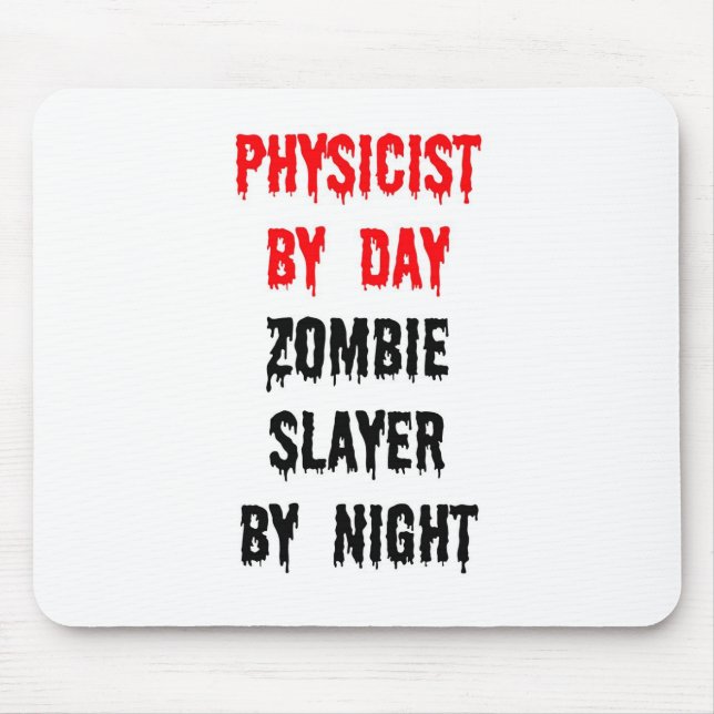 Mousepad Físico do Dia Zombie Slayer by Night (Frente)