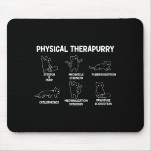 Mousepad Fisioterapia Felina Calistenia de Puns