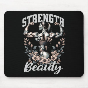 Mousepad Fisique Feminina E Força De Construção De Bacalhau