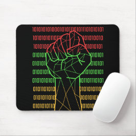 Mousepad Fist De Alimentação Preta Do BLM Para Geeks