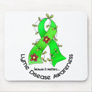 Mousepad Fita 1 da flor da doença de Lyme
