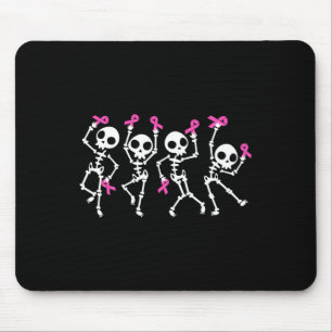 Mousepad Fita Cancer Sensibilização Esqueleto Mulheres Home