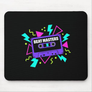 Mousepad Fita cassete roxa retrô vintage hip hop anos 80 Ro