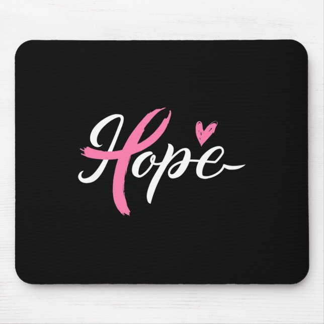 Mousepad Fita de Consciência do Cancer da Mama (Frente)