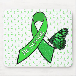 Mousepad Fita de Conscientização da Doença de Lyme em Borbo