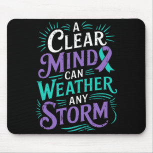 Mousepad fita de conscientização da saúde mental masculina 