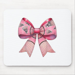 Mousepad Fita de Laço de Coquete Raquete de Peteca de Badmi