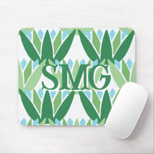 Mousepad Fita de Lótus em Verde + Aqua Personalizado