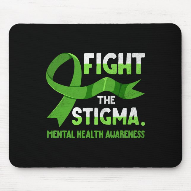 Mousepad Fita De Luta Contra Os Menores De Saúde Mental Do  (Frente)