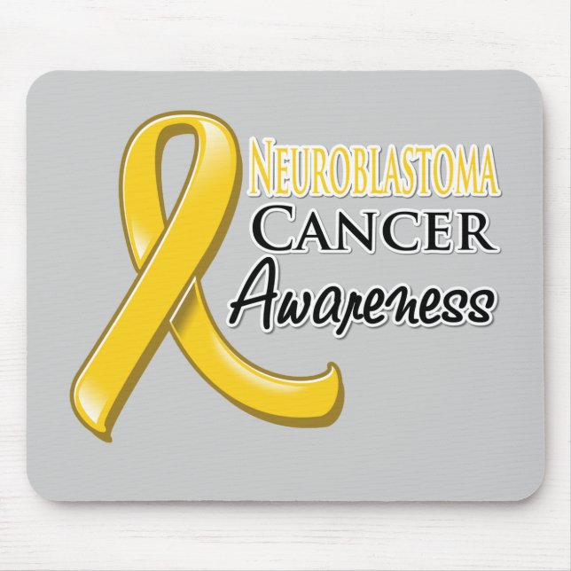 Mousepad Fita de Sensibilização do Cancer Neuroblastoma (Frente)