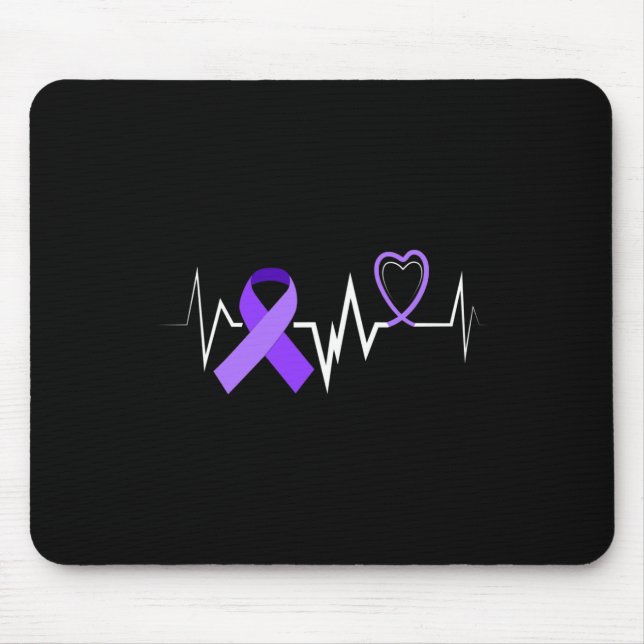 Mousepad Fita do Cancer Panceroso Awarene do Cancer Pancero (Frente)