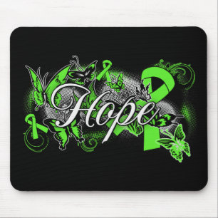 Mousepad Fita do jardim da esperança do linfoma de