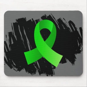 Mousepad Fita do verde limão do linfoma com Scribble