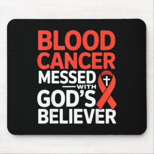Mousepad fita guerreira do crente de Deus linfoma sangue