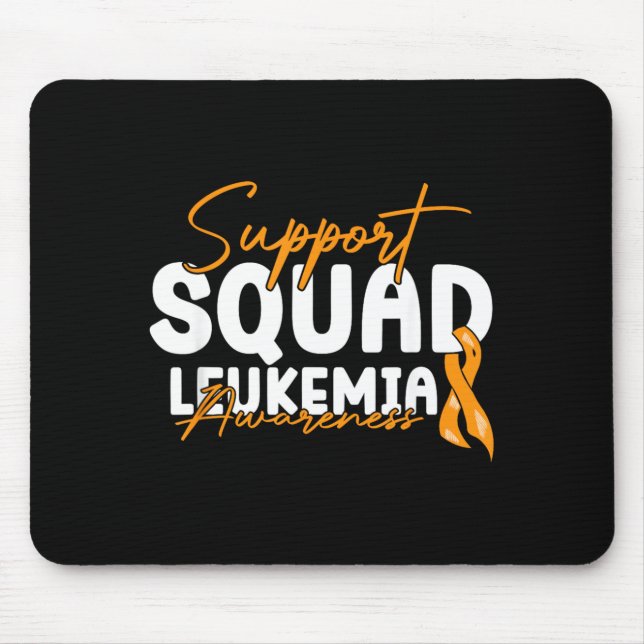 Mousepad Fita Laranja de Conscientização da Leucemia da Equ (Frente)