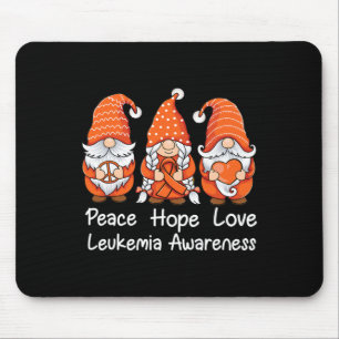 Mousepad Fita laranja Gnomos apoiam sobreviventes da Leucem