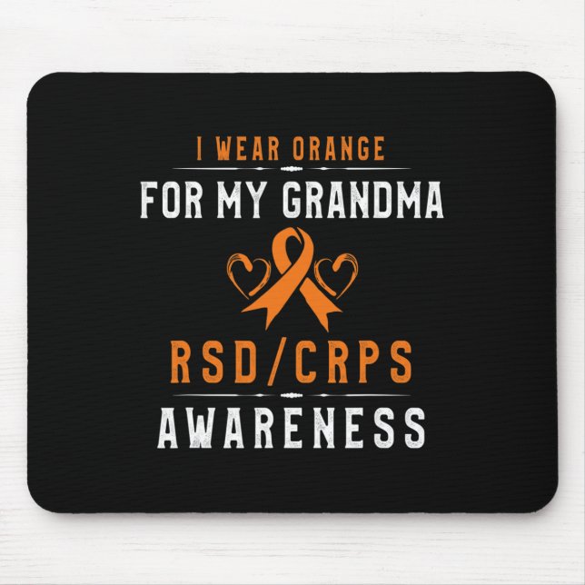 Mousepad Fita Laranja Sensibilização Para A Avó De S (Frente)